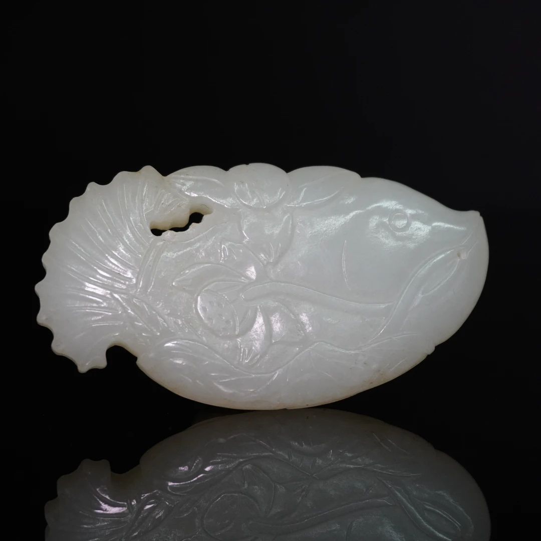 清代和田玉连年有余佩/038027/收藏/传承/【友谊文物商店】