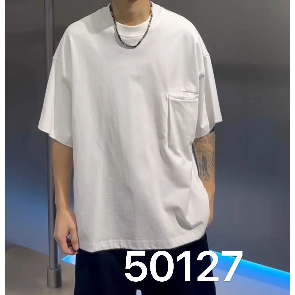 【50127】【小趴赛】VRO百搭极简重磅高克重短袖情侣款T恤50127*ZN