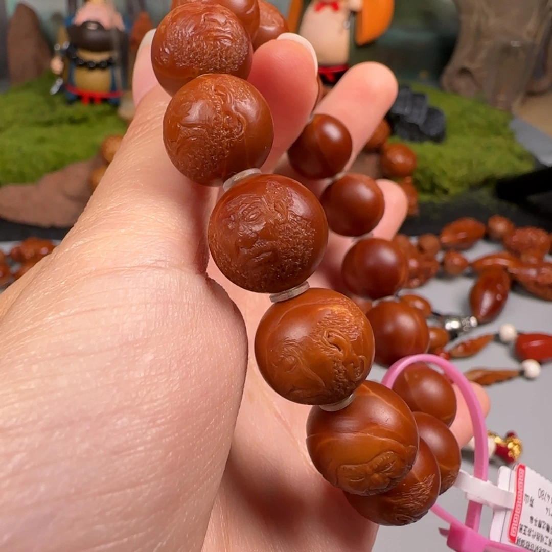 橄榄核手串/手链14铁核正圆达摩