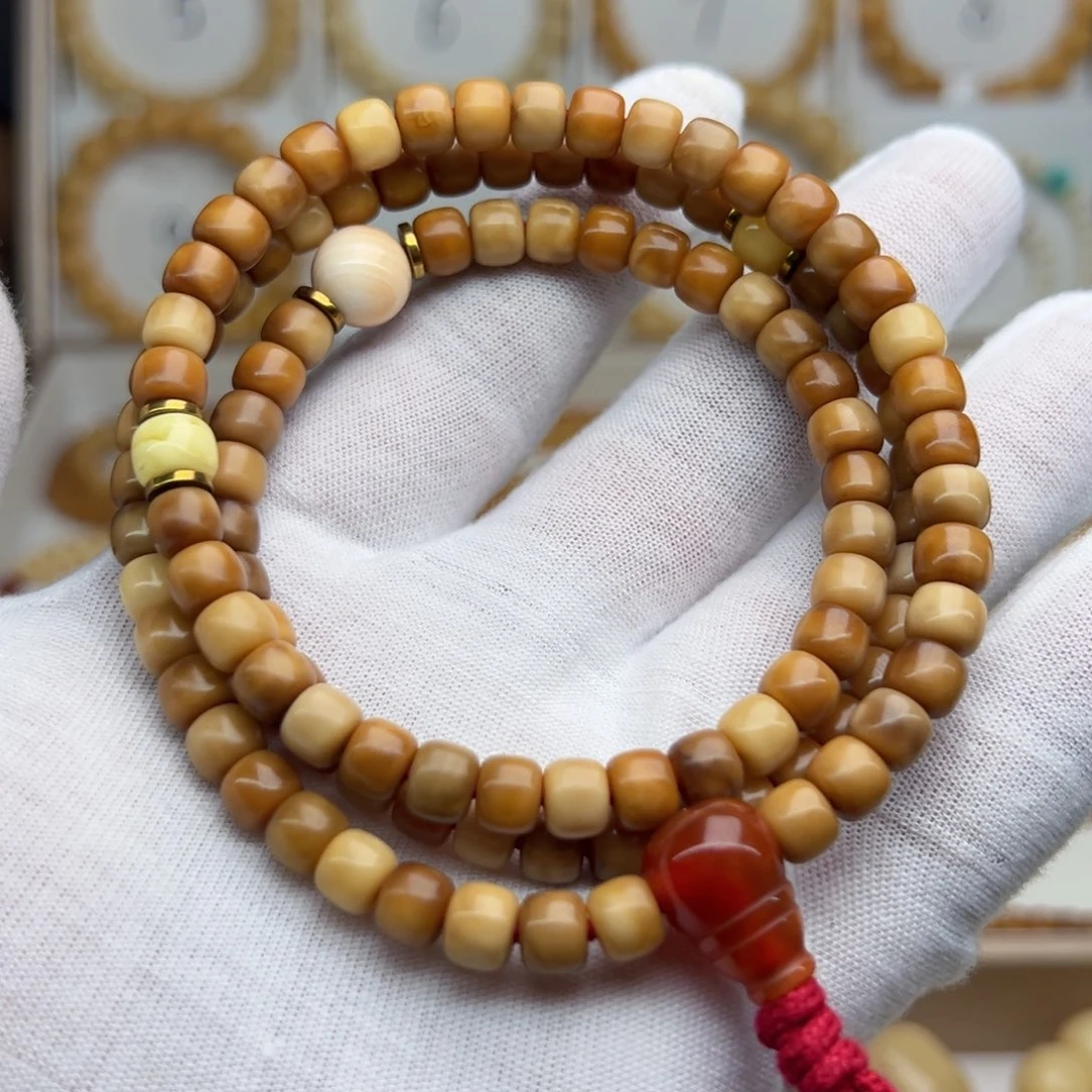 手串菩提根/象牙果卡6精修精挑风化老料龙脊菩提无钥匙孔L2