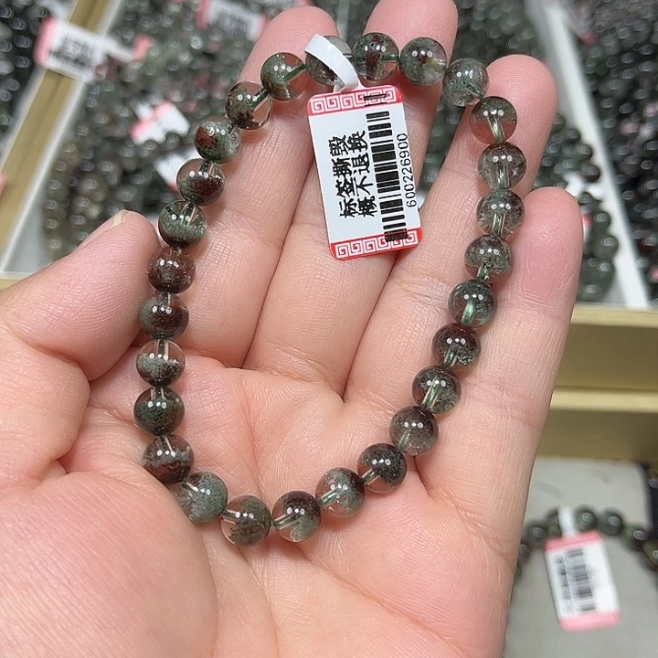 9***6未镶嵌手串水晶绿幽灵手串