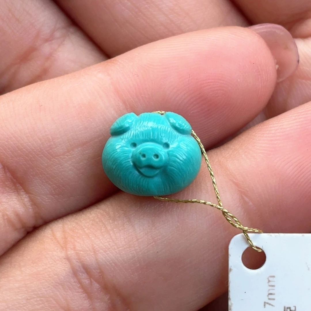 l***u未镶嵌绿松石珠宝奇石