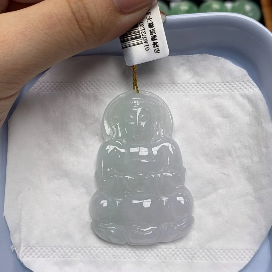 颈饰未镶嵌翡翠观音