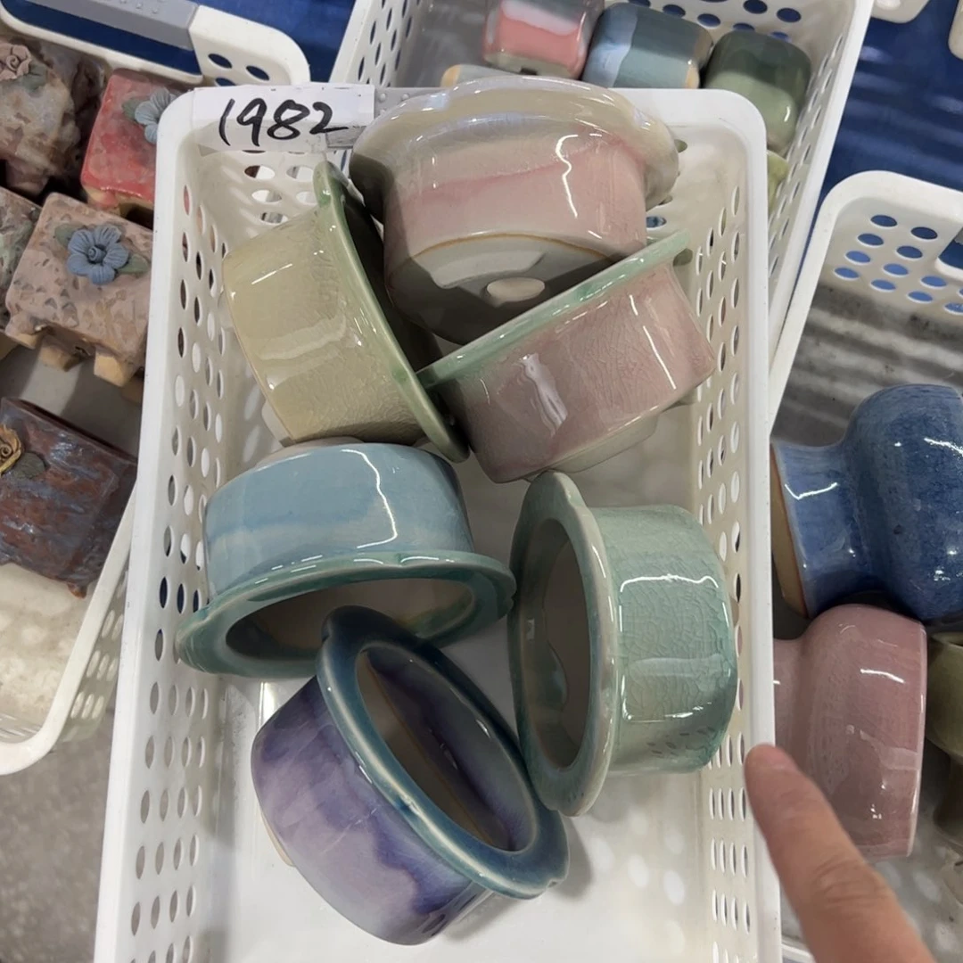 陶瓷陶瓷多肉花盆@@1982