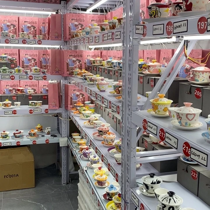 高温釉下彩手工手绘陶瓷茶具