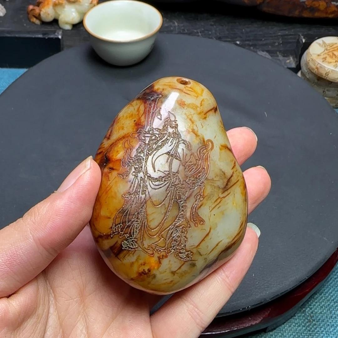 善***哉和田玉（糖玉）未镶嵌挂件
