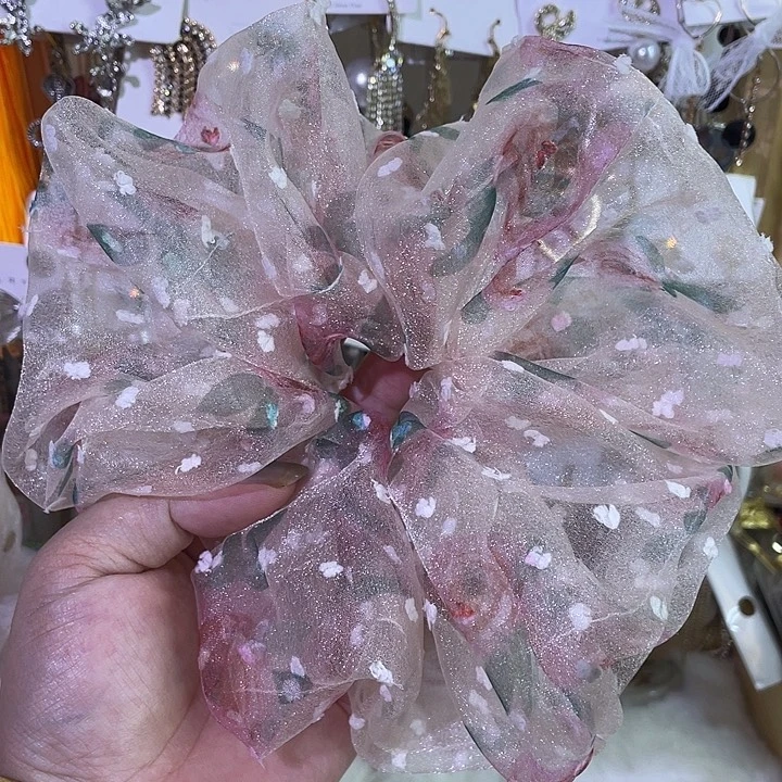 布艺非金属欧根纱发圈