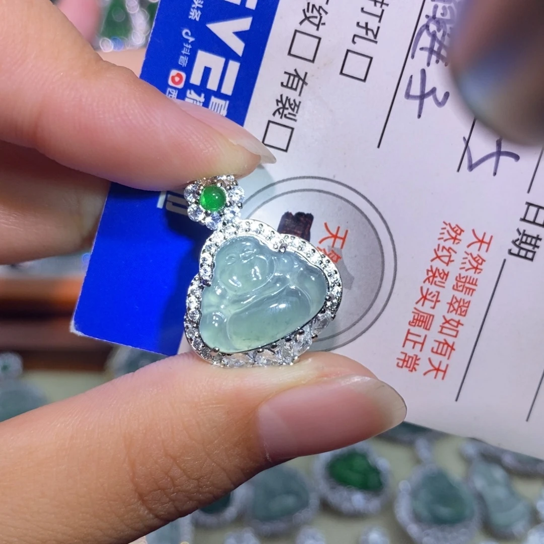 翡翠未镶嵌颈饰天然