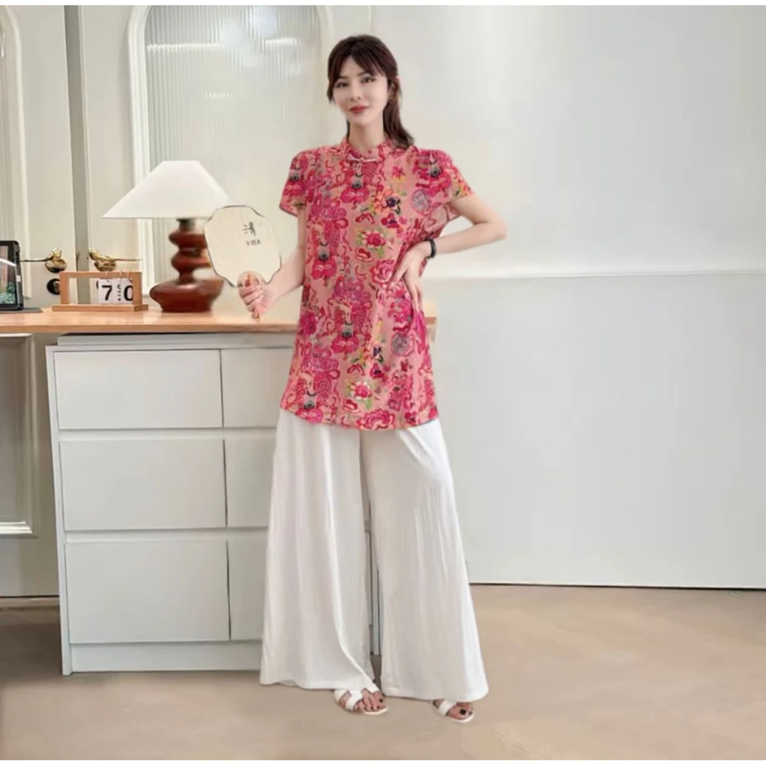 新款新中式中国风国潮风复古时尚上衣夏季新中式520