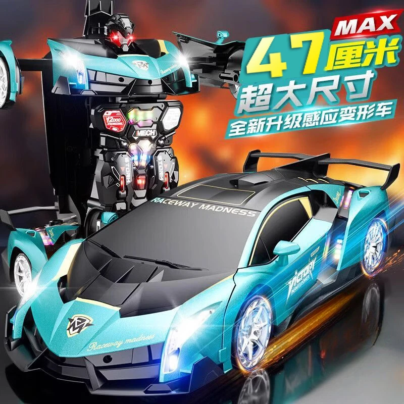 4DRC四迪儿童手势感应变形遥控汽车漂移金刚机器人充电玩具车礼物