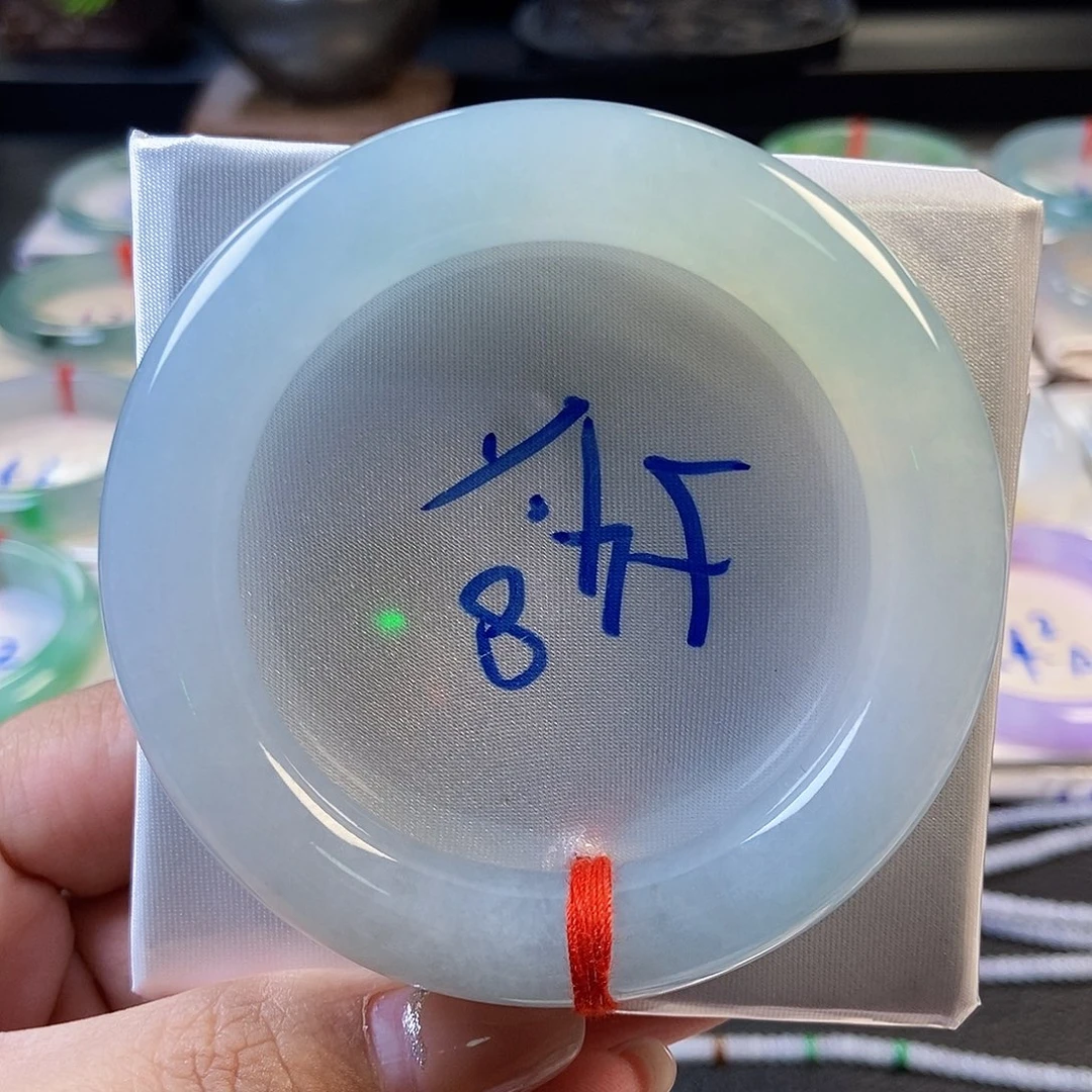 未镶嵌手镯翡翠33冰胶胖圆