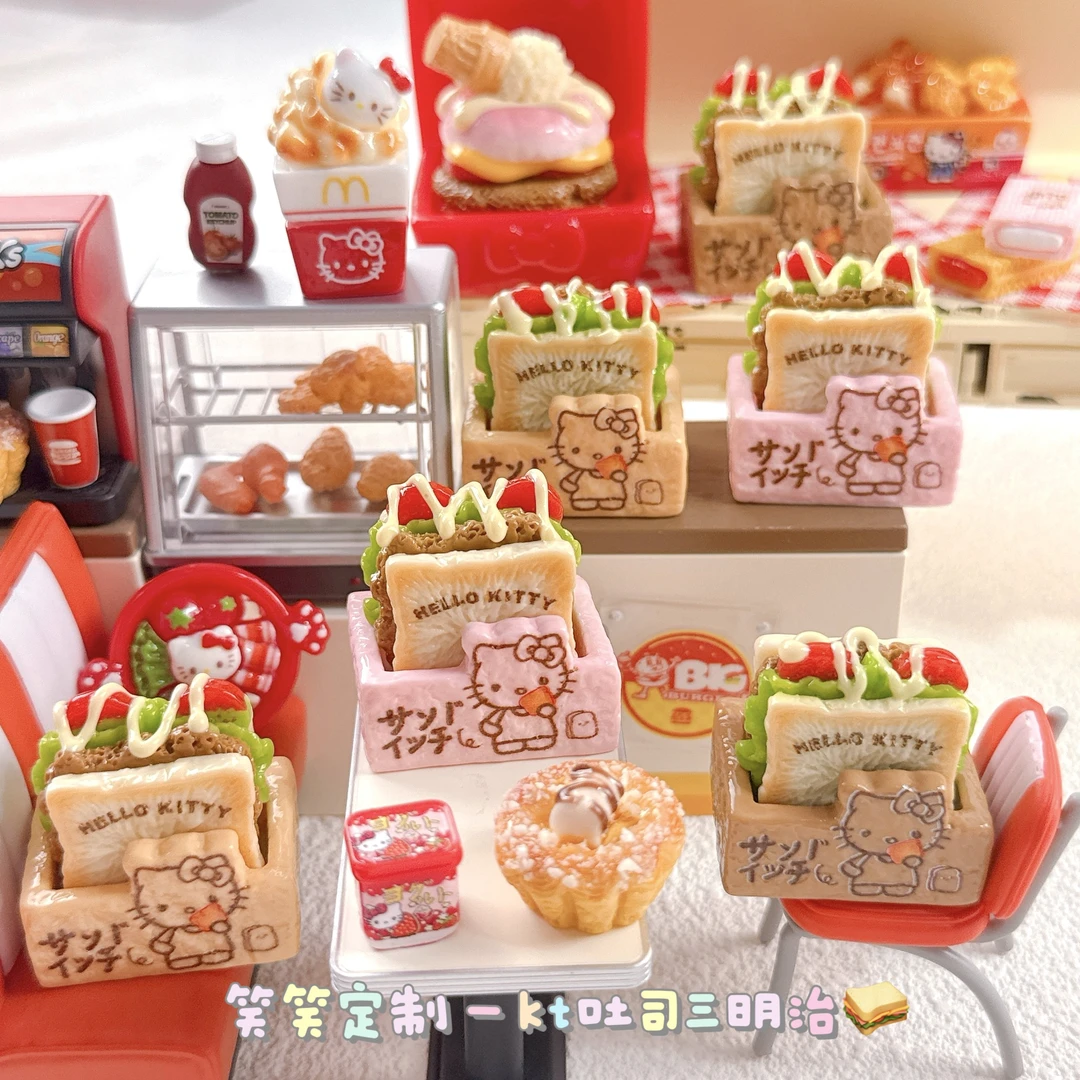 【笑笑定制—Kt吐司三明治】diy树脂小饰品/食完/手工摆件