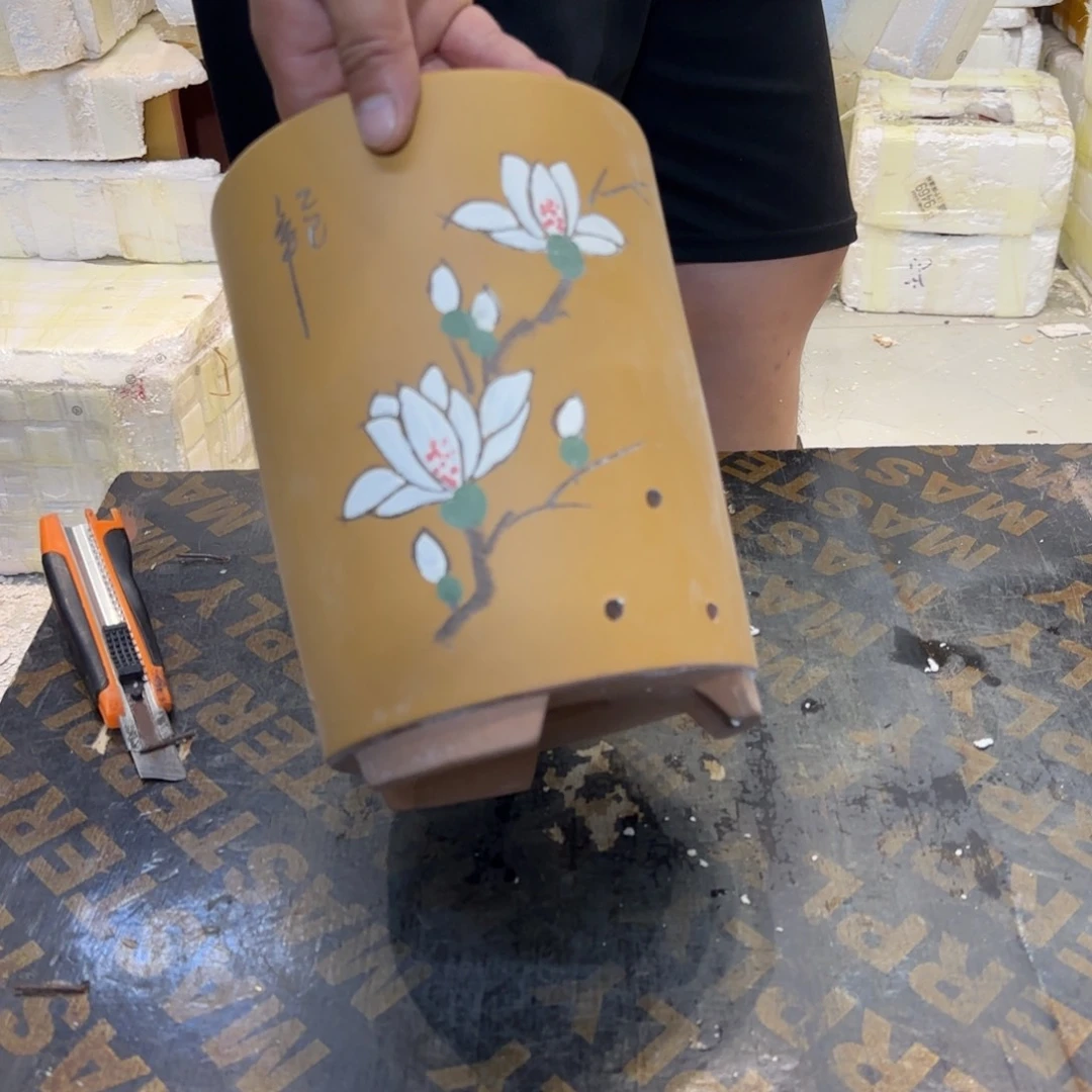 紫砂花盆口径14.18口径