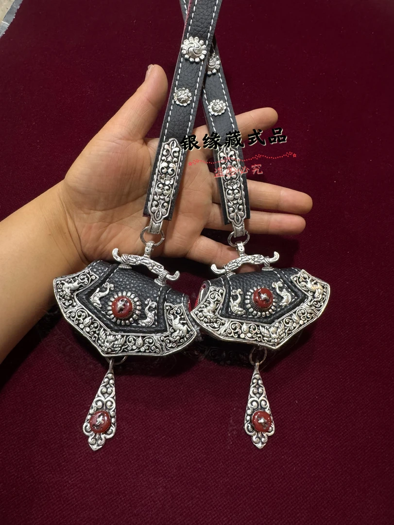 2025藏族新款钱包铜合金镀银腰间配饰民族挂饰舞蹈挂件藏式钱包