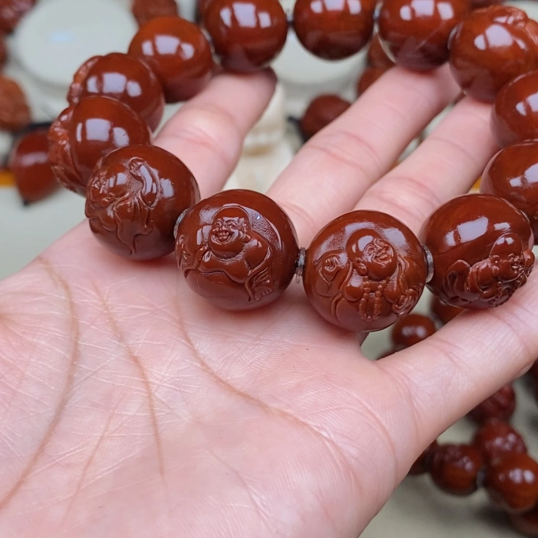 橄榄核吊坠余***好弥勒，
