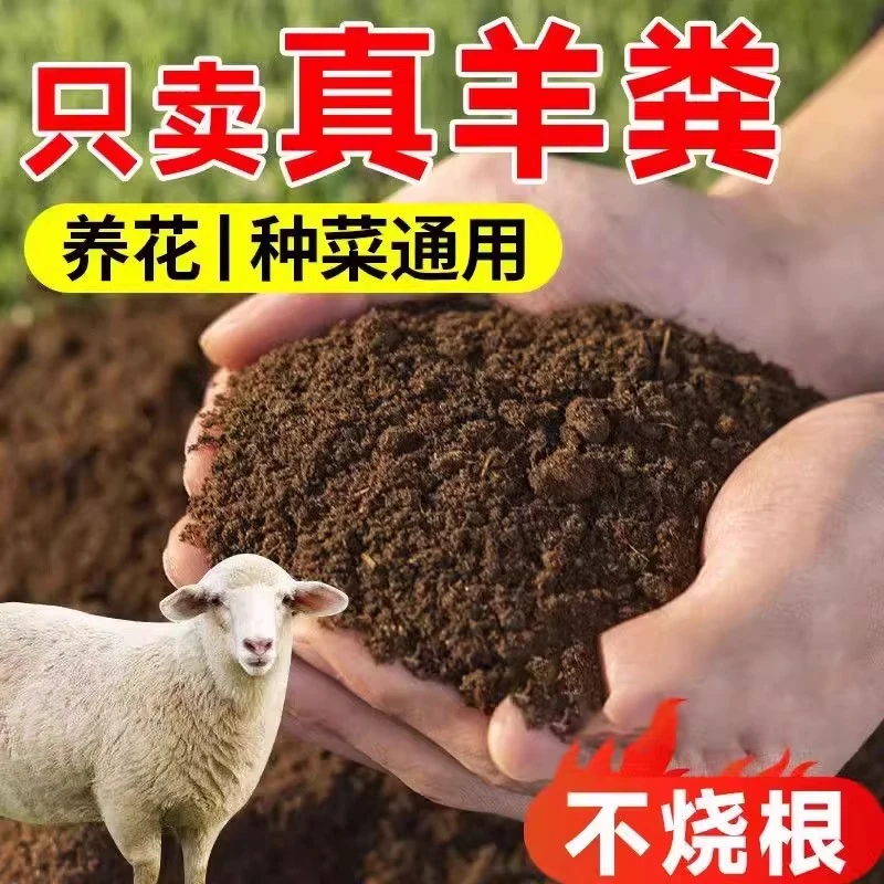 【发酵有机纯羊粪】蔬菜花卉专用花肥内蒙古发酵腐熟羊粪绿植盆栽