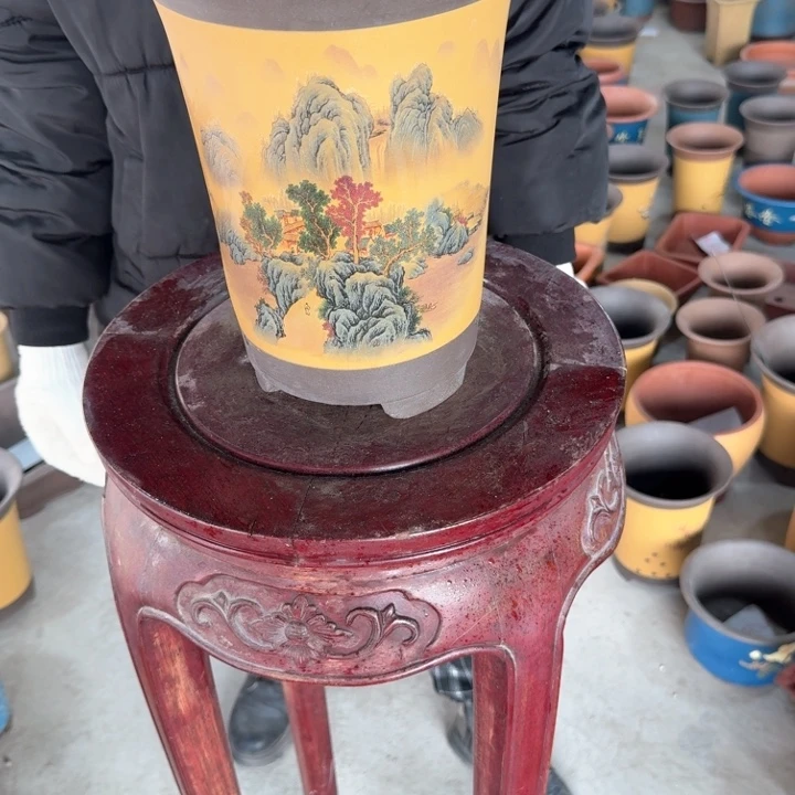 紫砂紫砂花盆21*25