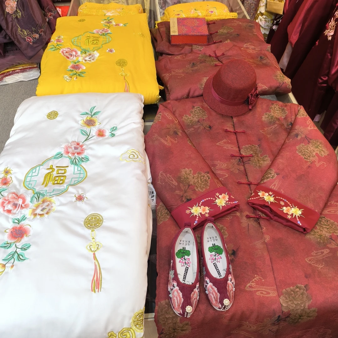 全套百年服七件套 女士老人寿终寿衣 新中式女装时尚爆款新款国风