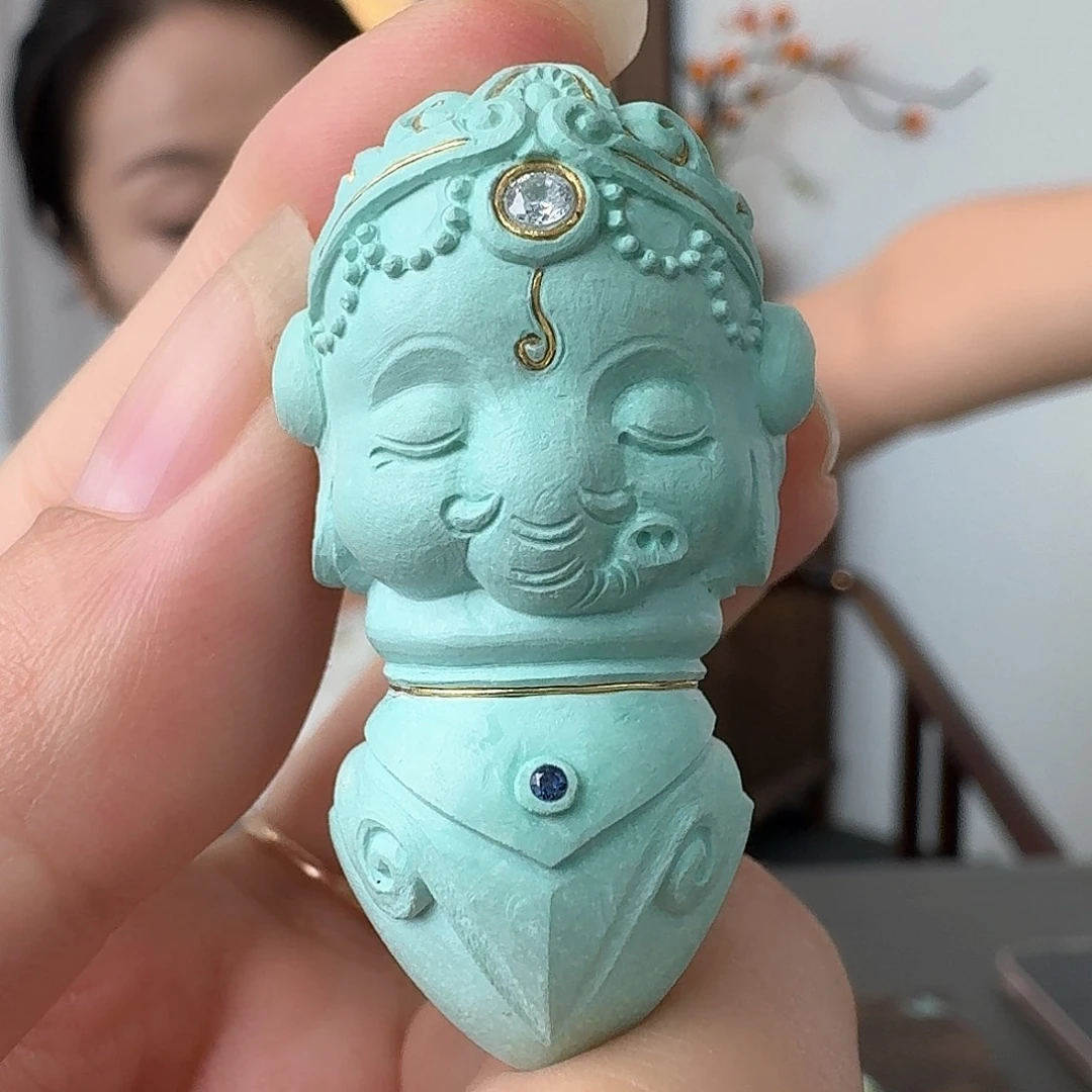 未镶嵌绿松石珠宝奇石