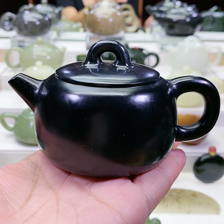 未镶嵌和田玉挂件茶壶70m l