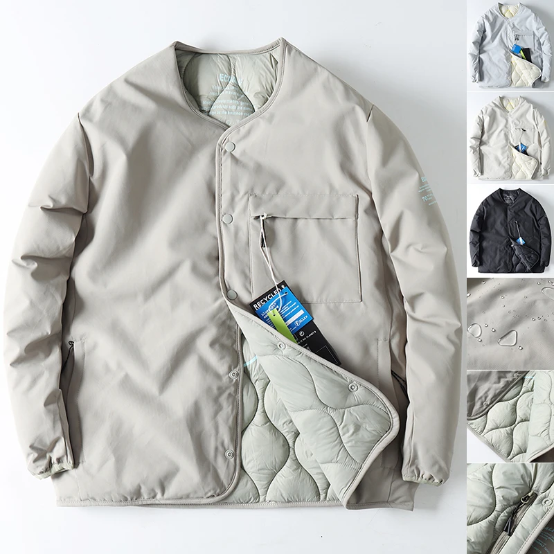 西班牙轻量环保高效保暖防水秋冬男女户外休闲硬壳棉衣夹克外套潮