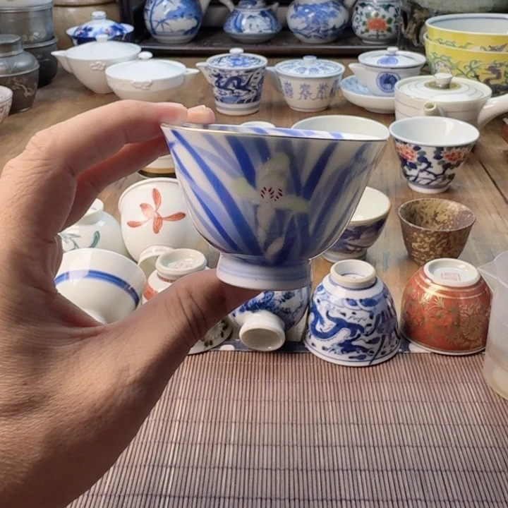 青花瓷器杯子茶具