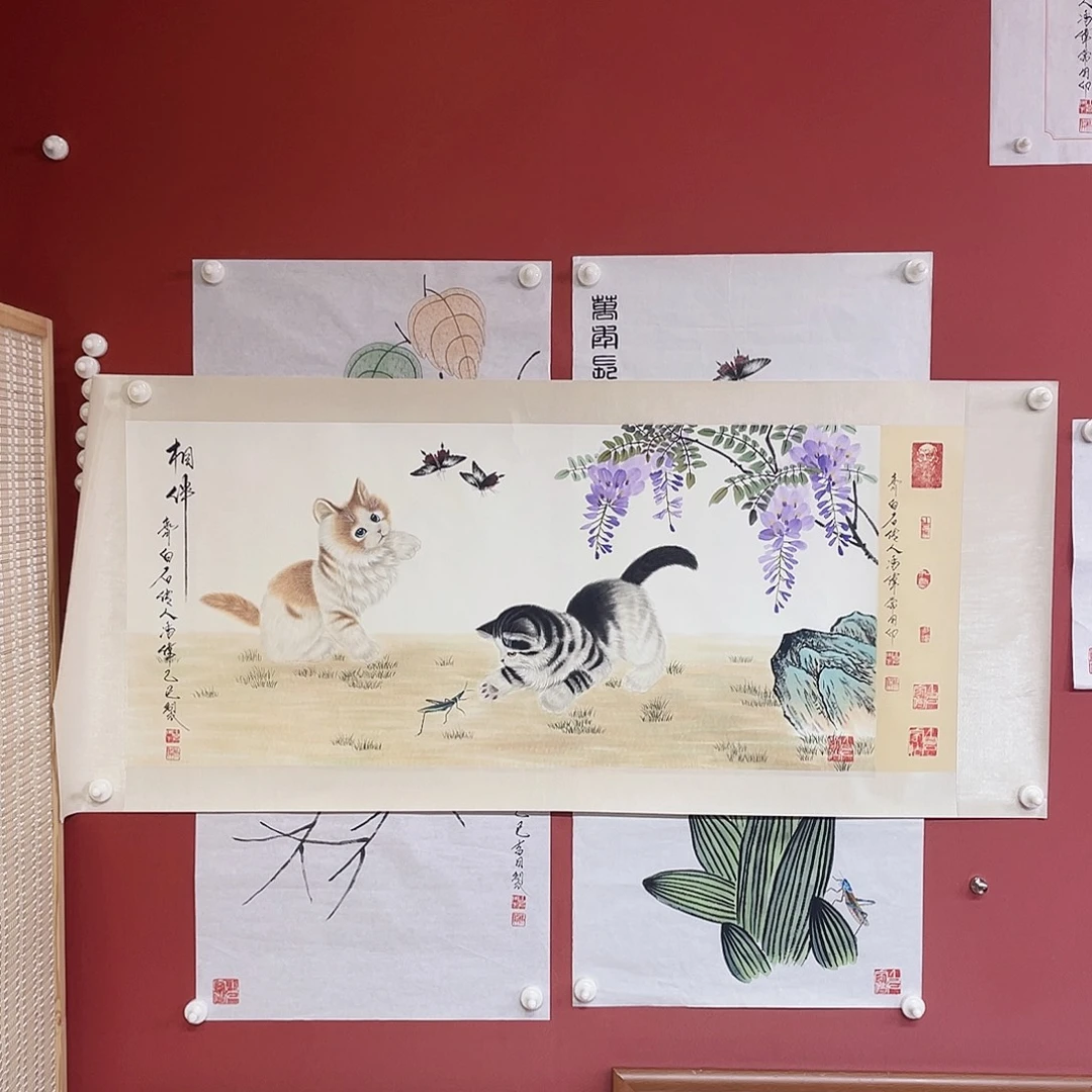 国画冯伟老师手绘国画作品音浩