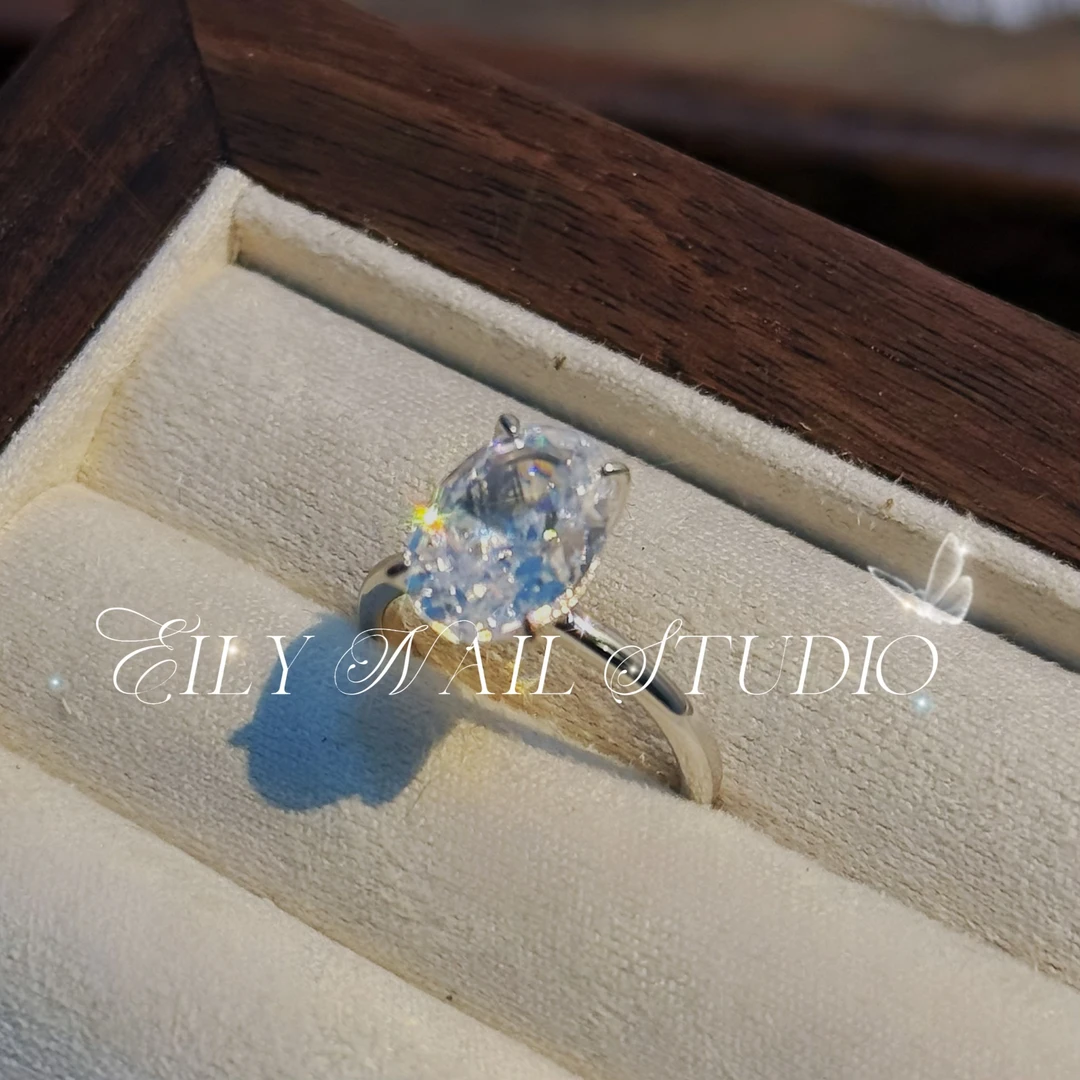 合金锆石戒指 925戒指冰花切锆石【主播同款】