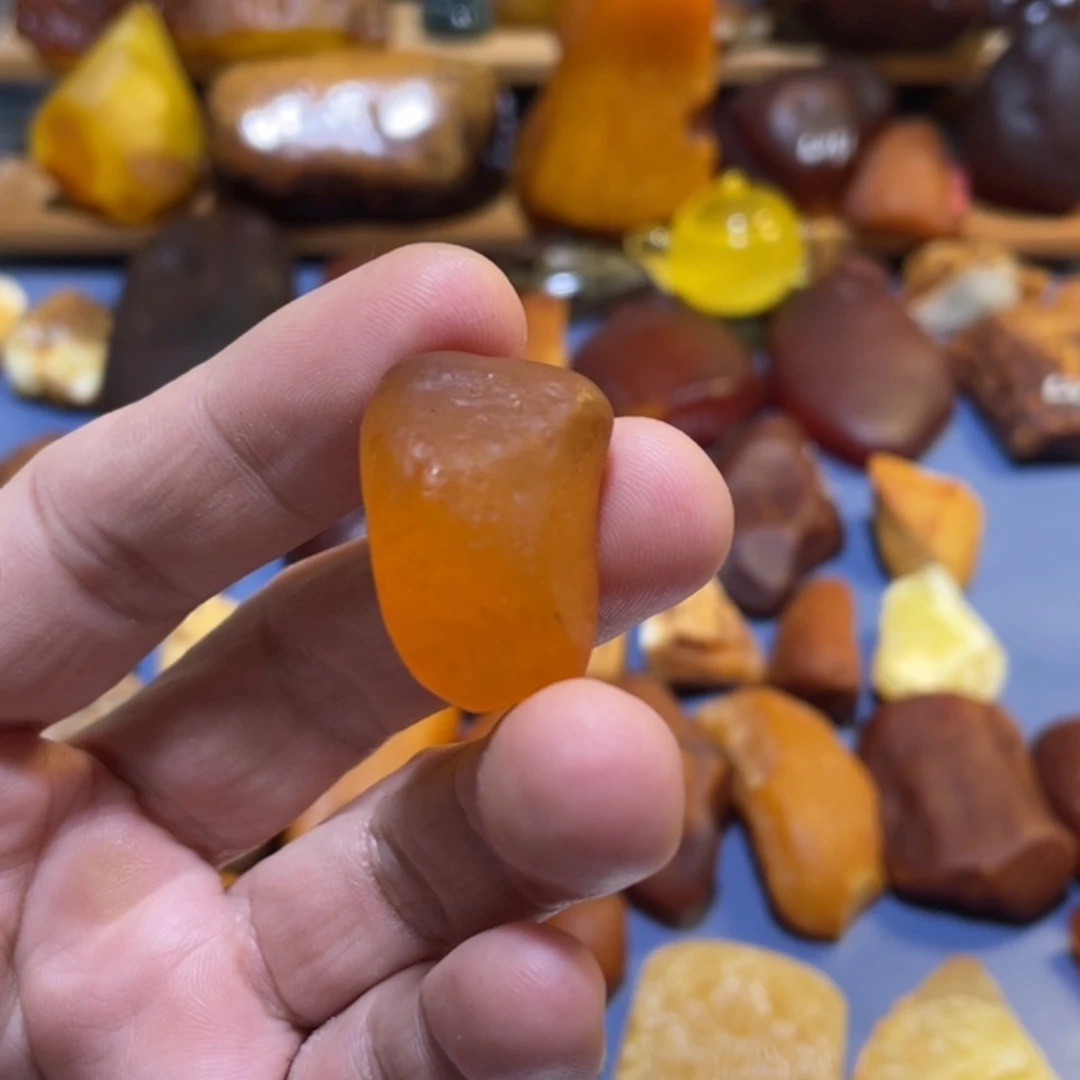 定制琥珀未镶嵌我**我原矿