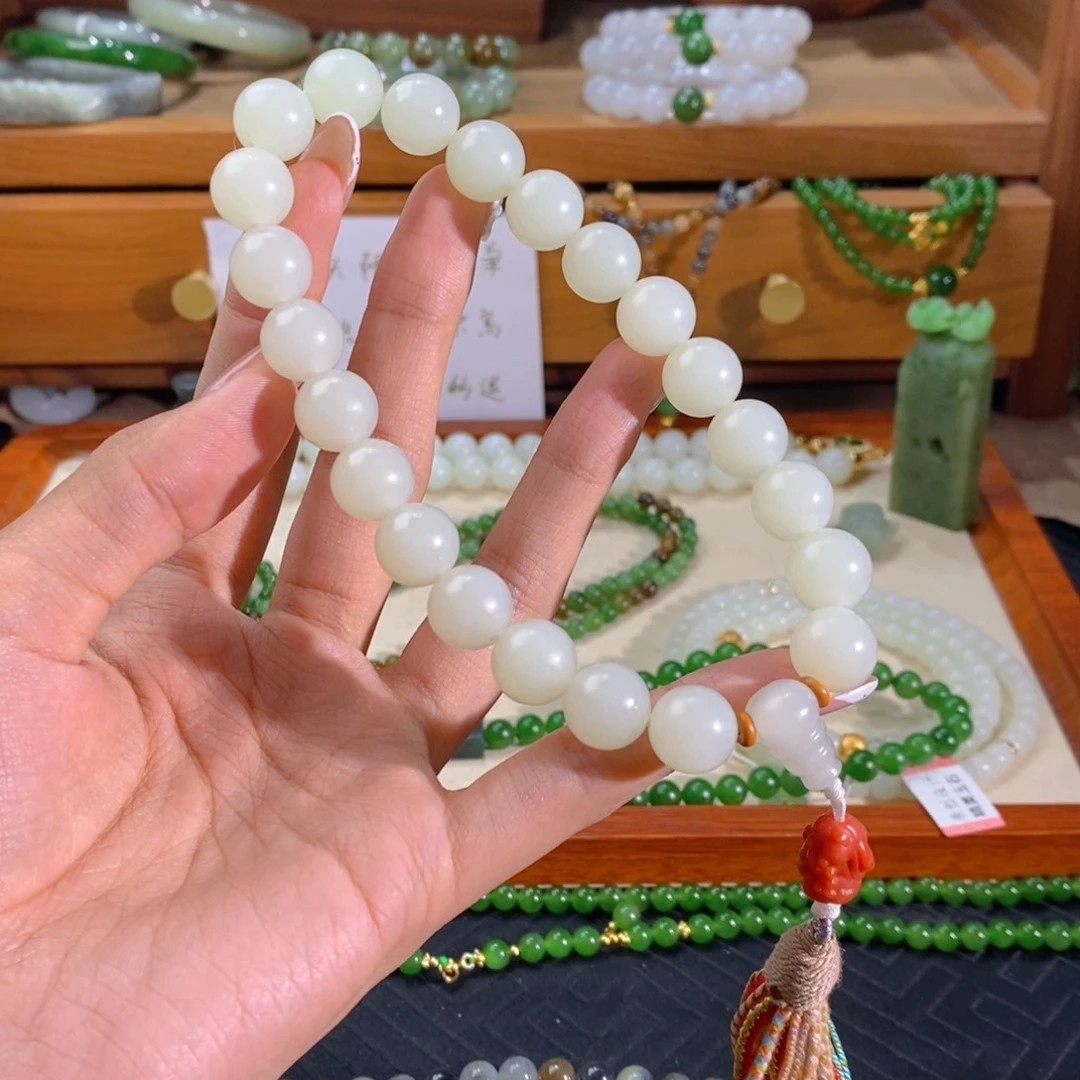 和田玉未镶嵌手链