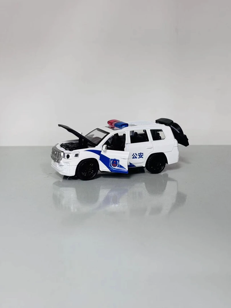 合金声光公安警车四开模型车 奔驰SUV-X