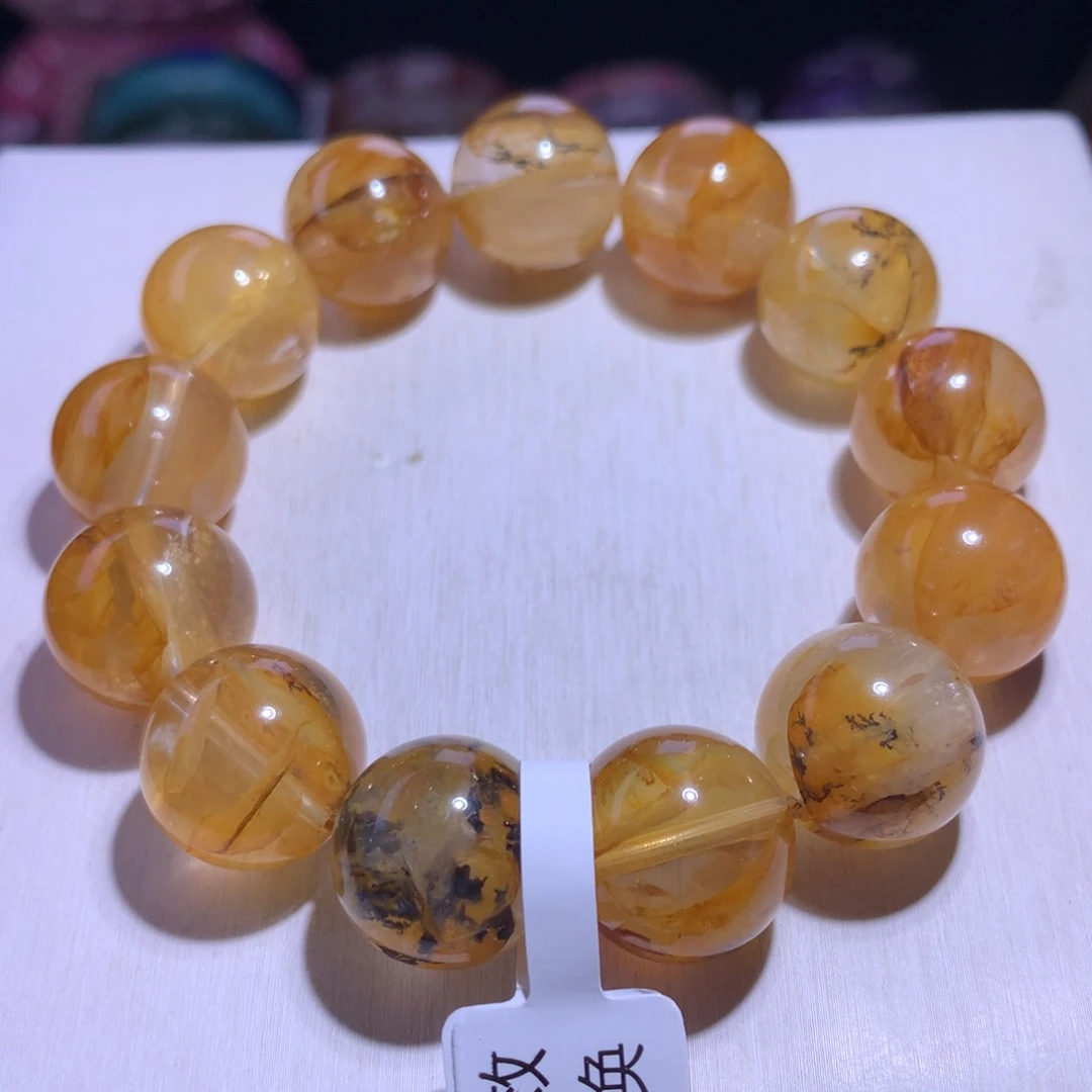 水晶银S925镶嵌手串小树胶花17.3m