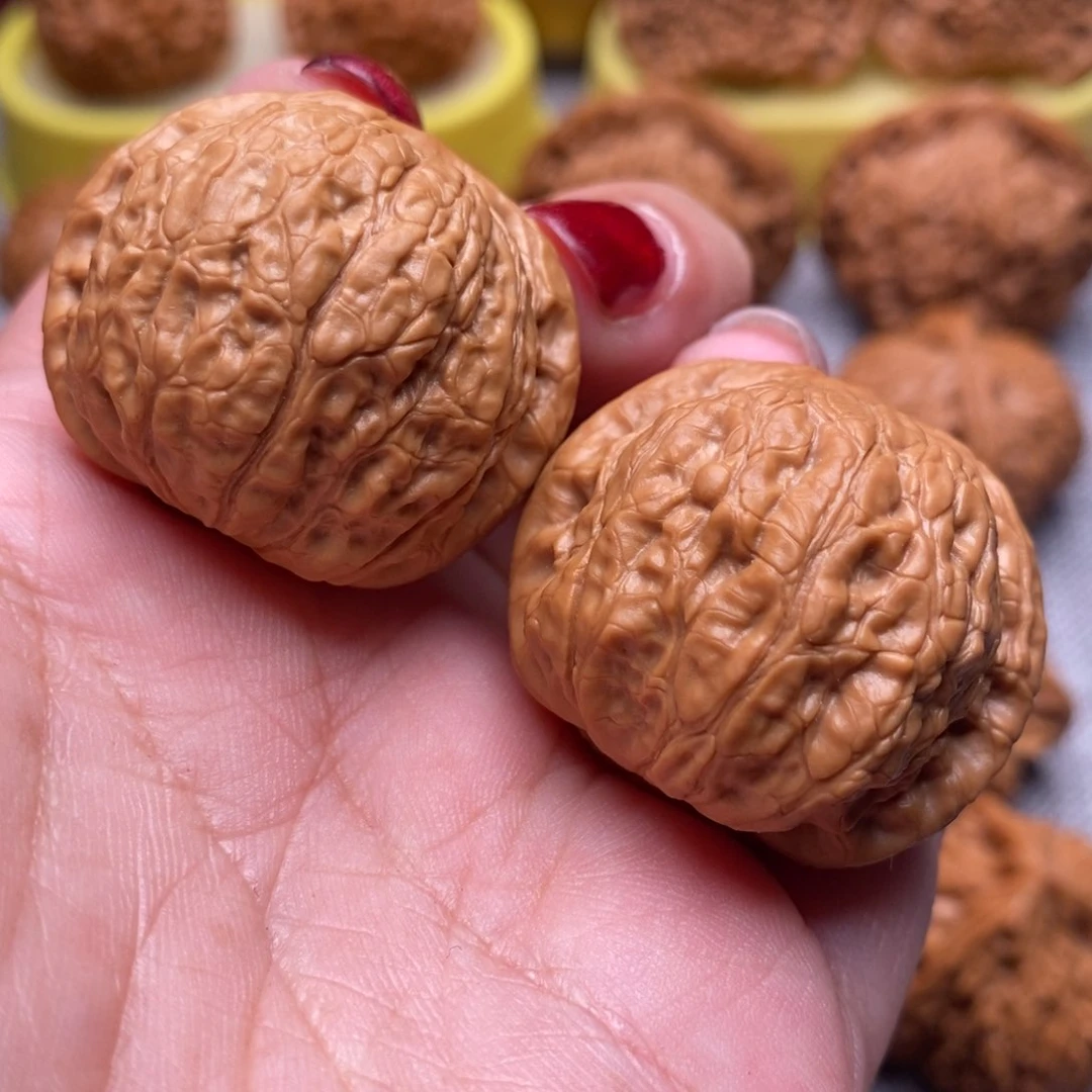 文玩核桃把件精品肉球乾隆磨35全品