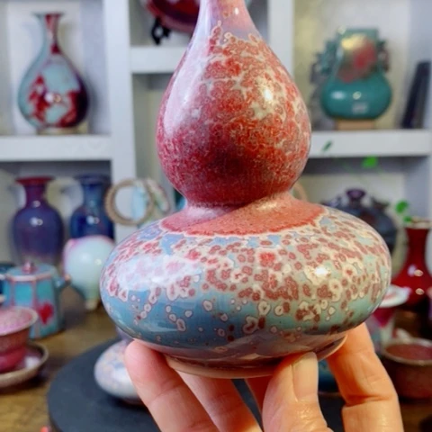 清***月瓶禹州神后钧瓷原产地~