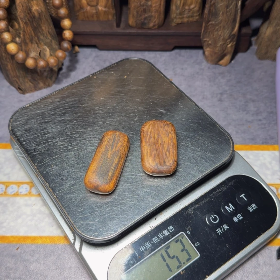 多***人木白棋随形素牌15克