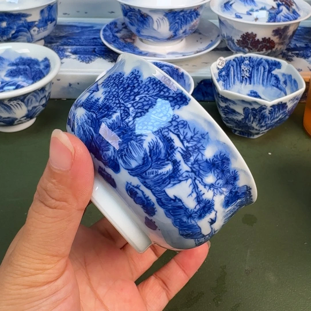 景德镇纯手绘茶具圆圆216