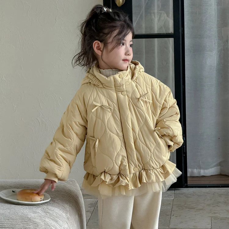 女童棉服2025冬季新款儿童韩版加厚棉衣外套洋气女宝宝冬款棉袄潮