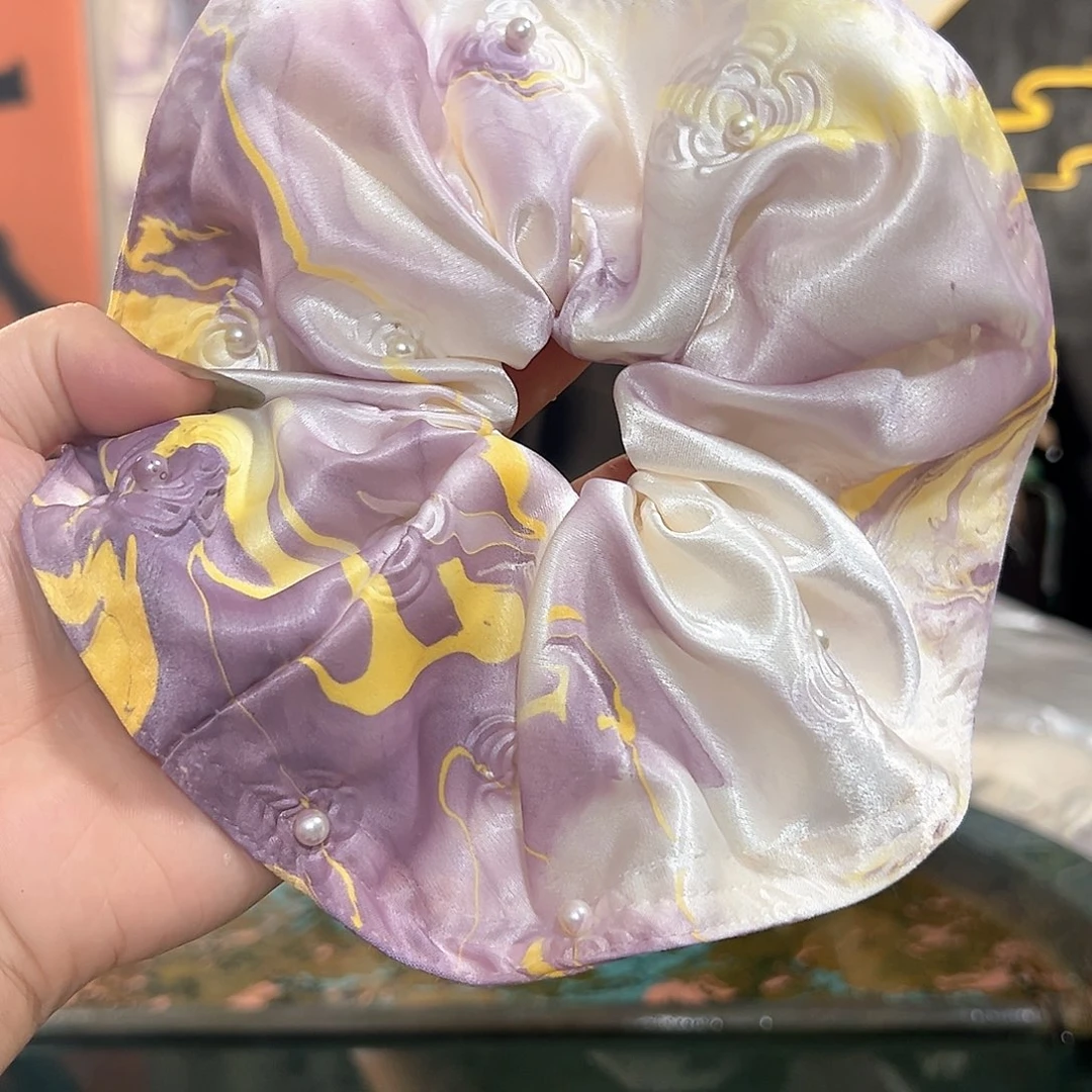 787精品圆饼发圈手作