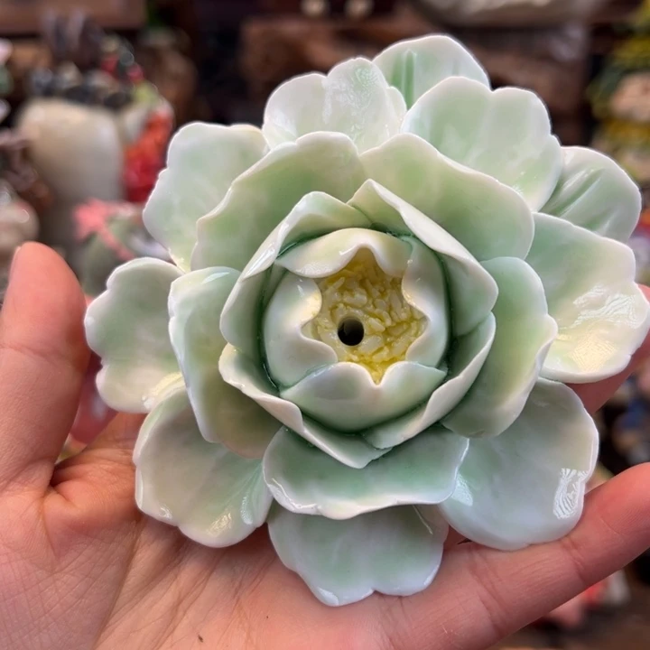 陶摆件小镇青花每日有新品