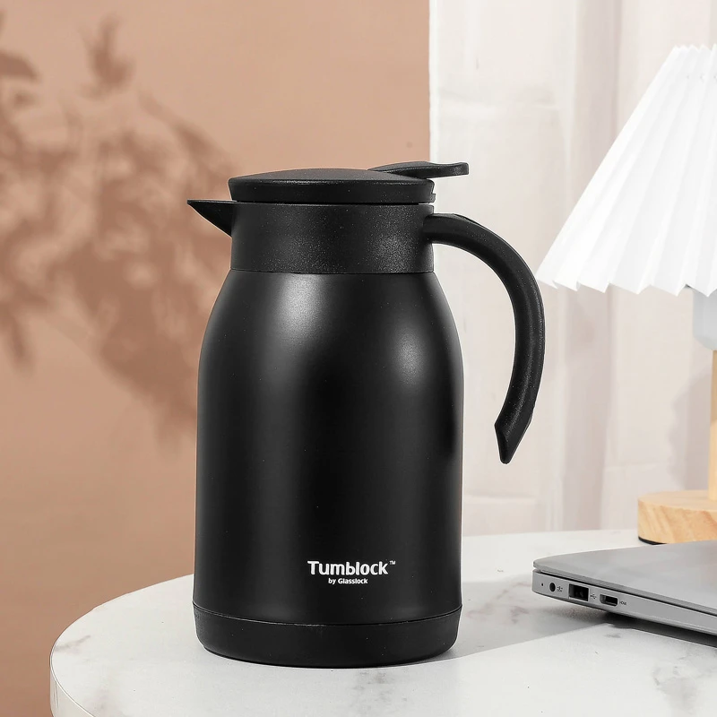 【900ml】摩瑟家居【G家304不锈钢保温壶黑色】HAZC花瓶摆件玻璃花盆