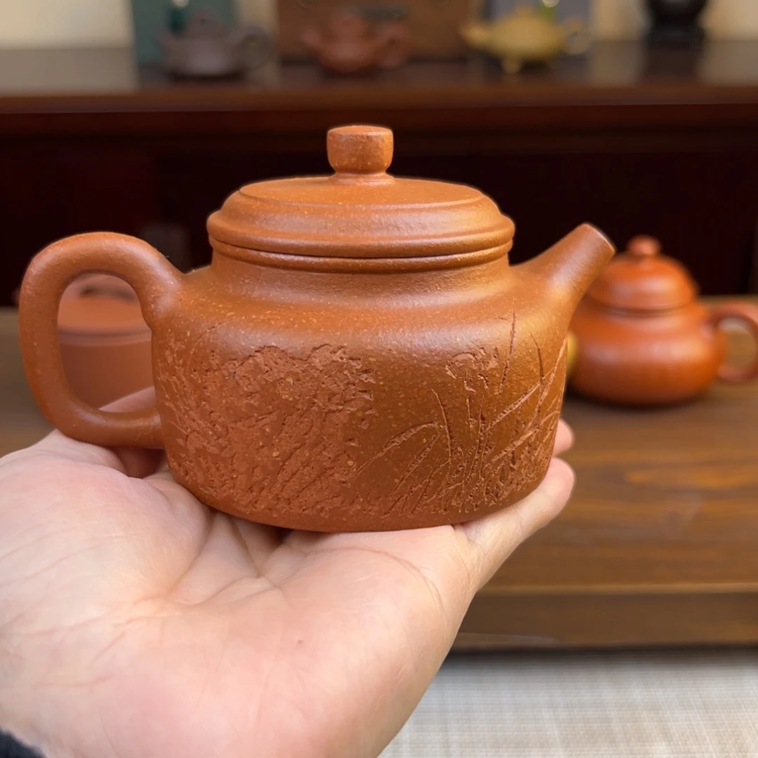 紫砂茶壶黄降坡德钟全手170cc