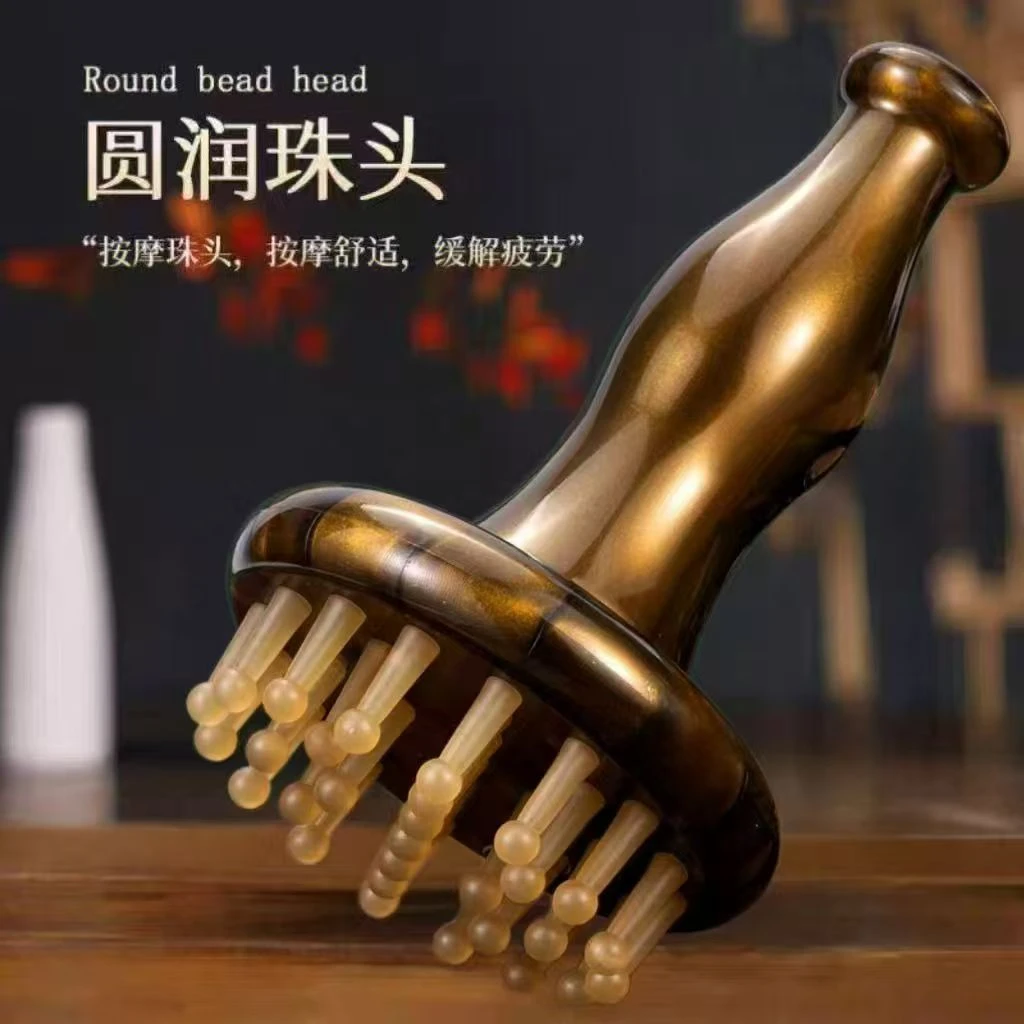 牛筋经络按摩刷家用疏通缓解疲揉脂腹部肚子大腿全身刮痧减脂神器