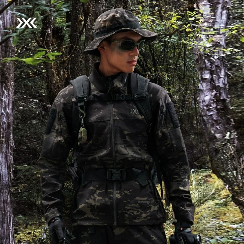 XBIONIC战神 MC潜行长裤夹克正版黑迷彩防风拒水弹力耐磨户外运动