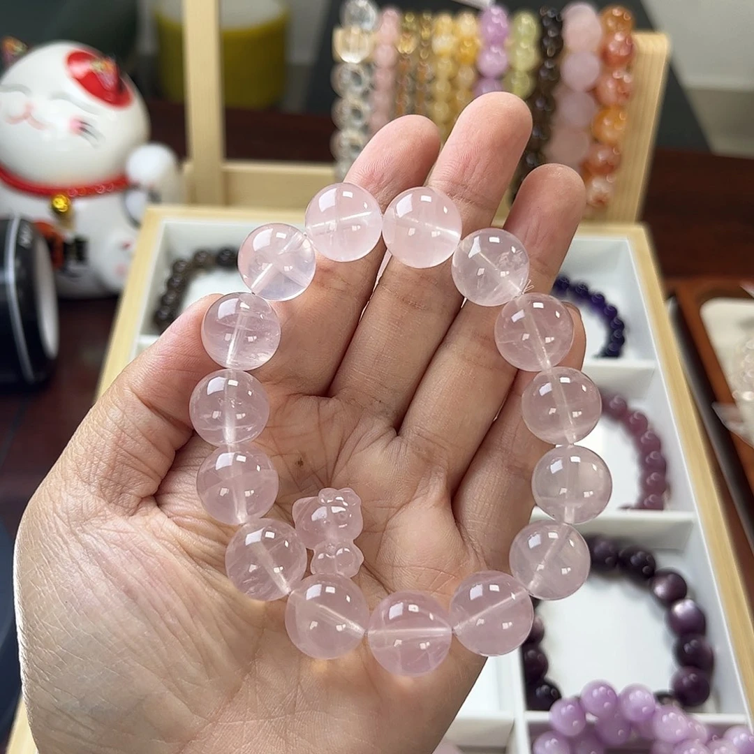 水晶手链未镶嵌l****里14mm 马粉