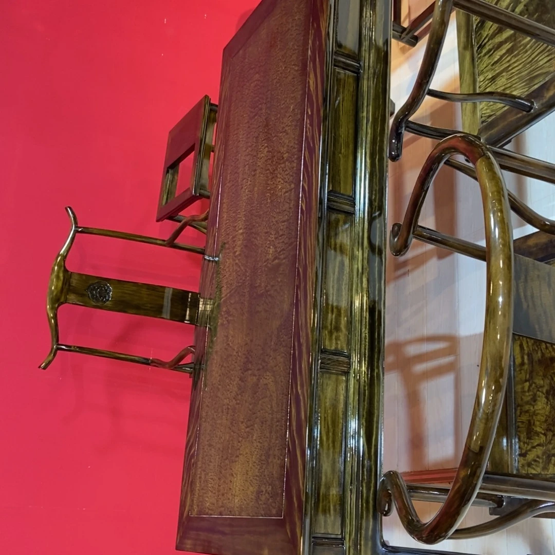 楠木180干泡茶桌七件套