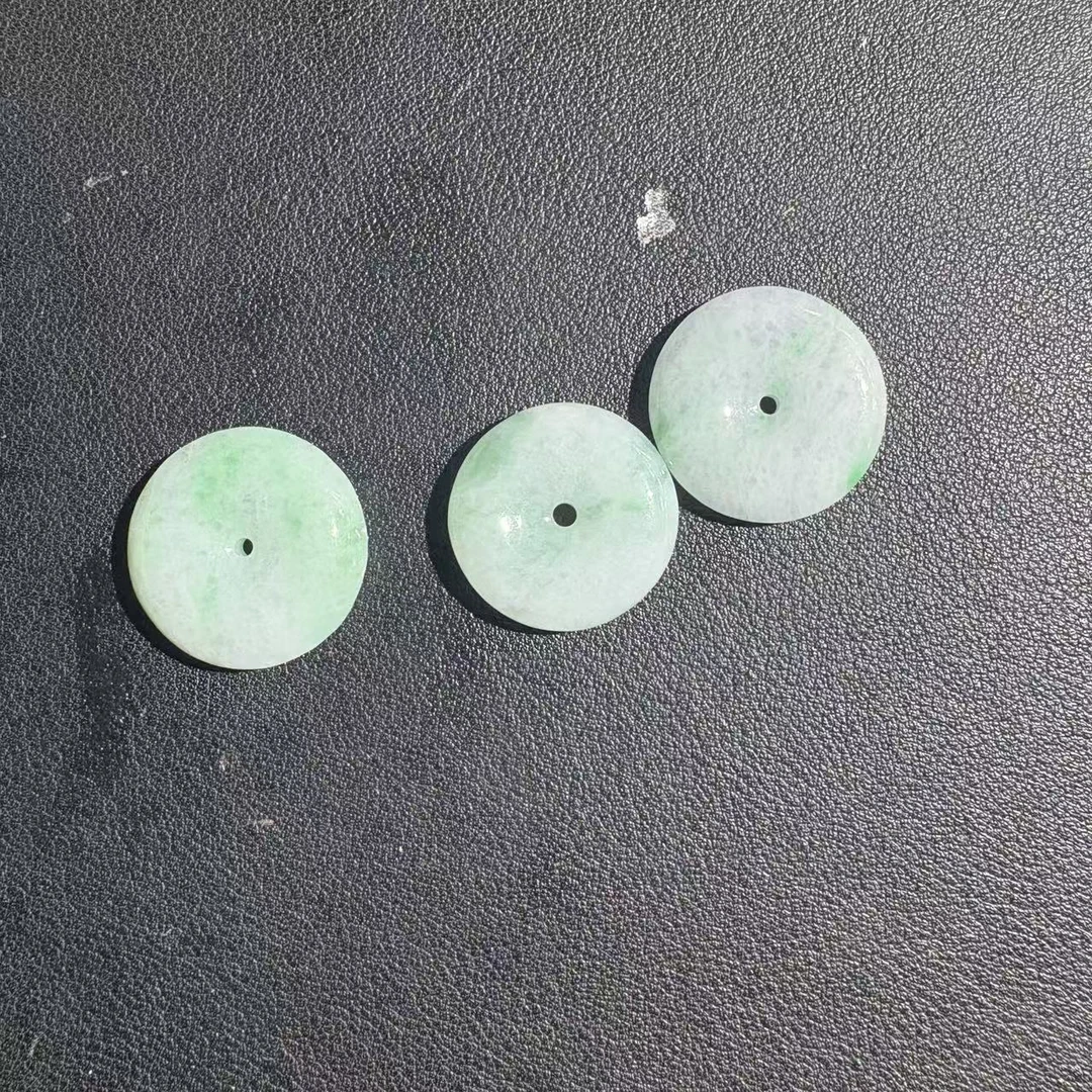 天然a货翡翠飘花平安扣吊坠-c382-多样性发一
