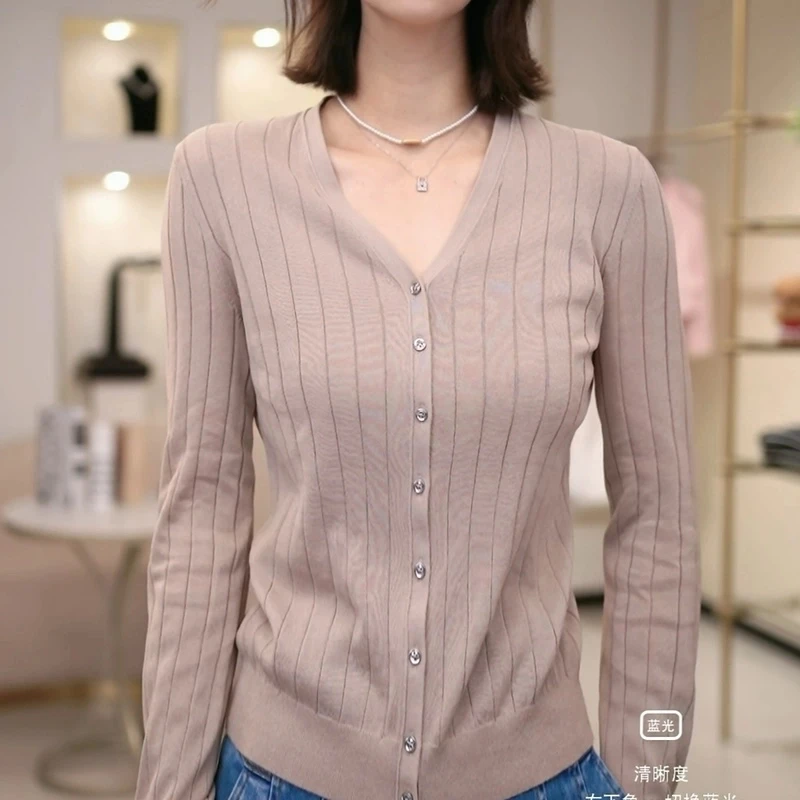 AMASS/阿玛施冬季新款爆款气质时尚慵懒百搭长袖针织开衫女548005