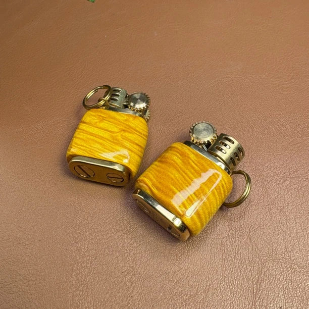 原木定制文创伴手礼迷你钥匙扣式打火机