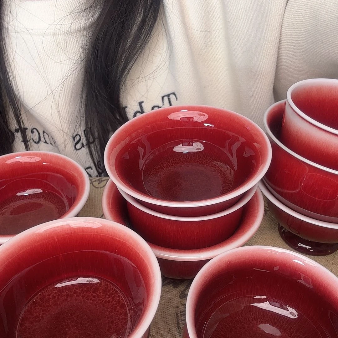 杯景德镇郎红陶瓷