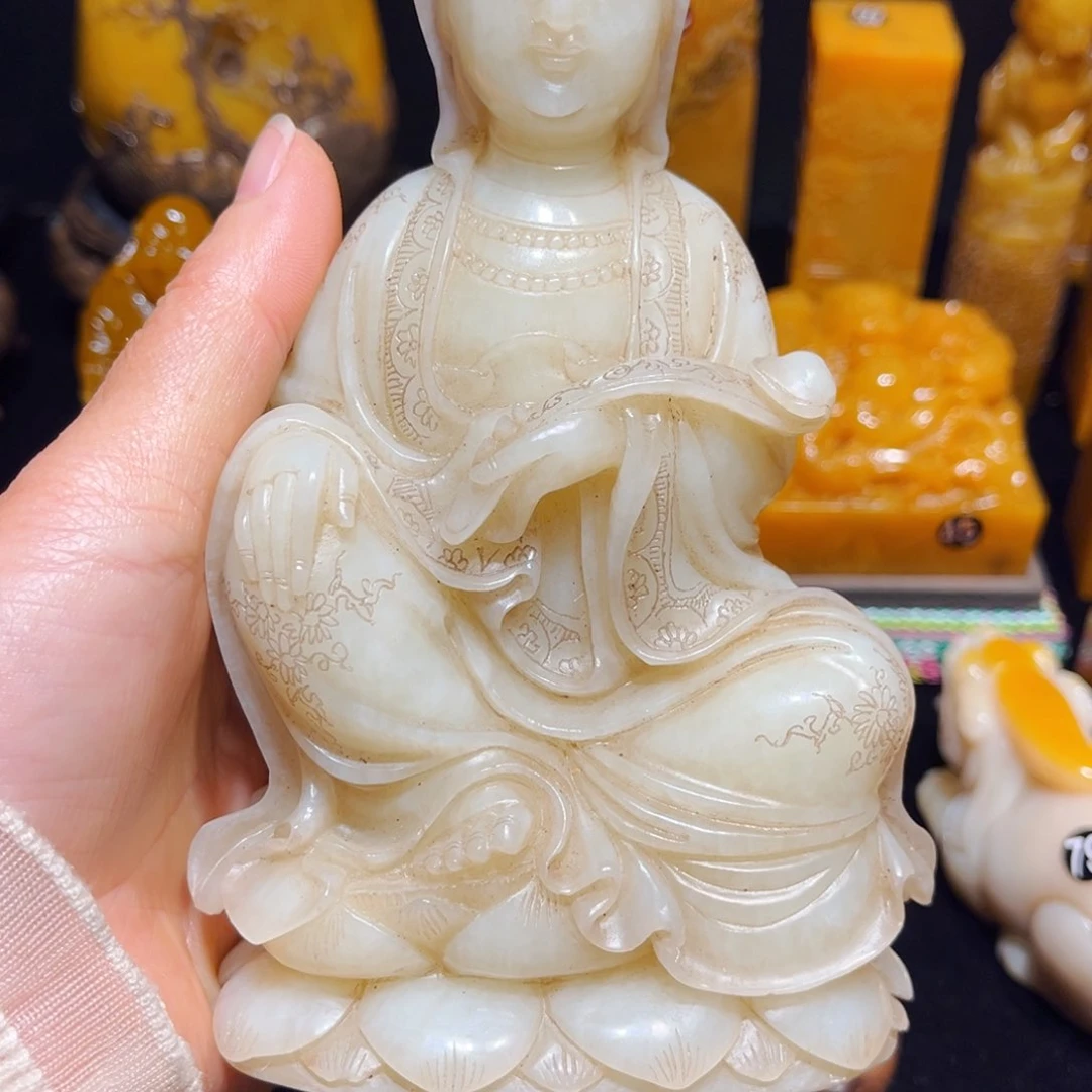 寿山石恰***年石雕石雕石雕